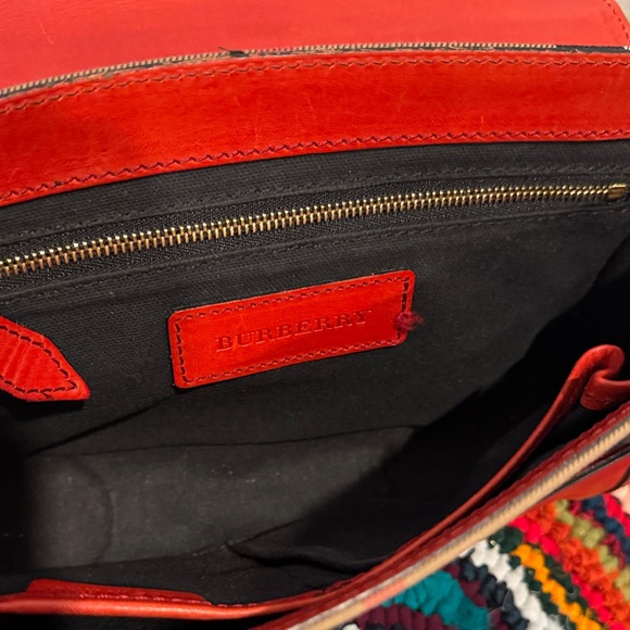 Burberry Orange Leather Crossbody Bag - Picture 5 of 7